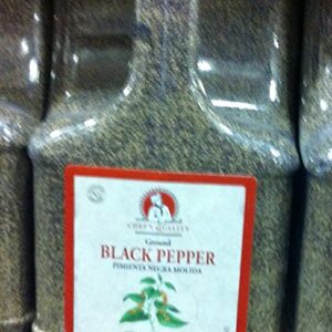 Chefs Quality: Ground Black Pepper 5lbs
